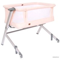 Приставная детская кроватка Nuovita Accanto Dalia (розовый/серебристый)