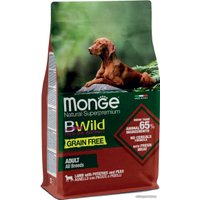 Сухой корм для собак Monge BWild Grain Free All Breeds Adult Lamb, Potatoes, Peas 15 кг