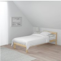 Кровать Ikea Нейден 200x90 (сосна, основание Лурой) 692.486.02