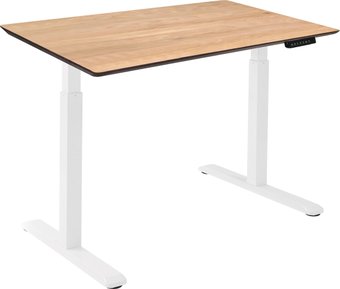 ErgoSmart Wooden Electric Desk 1300х750х27 мм (дуб натуральный/белый)