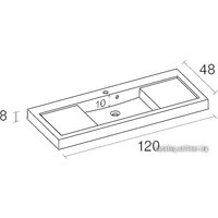 Умывальник Riho Andora 120x48 (F7AN112048111)