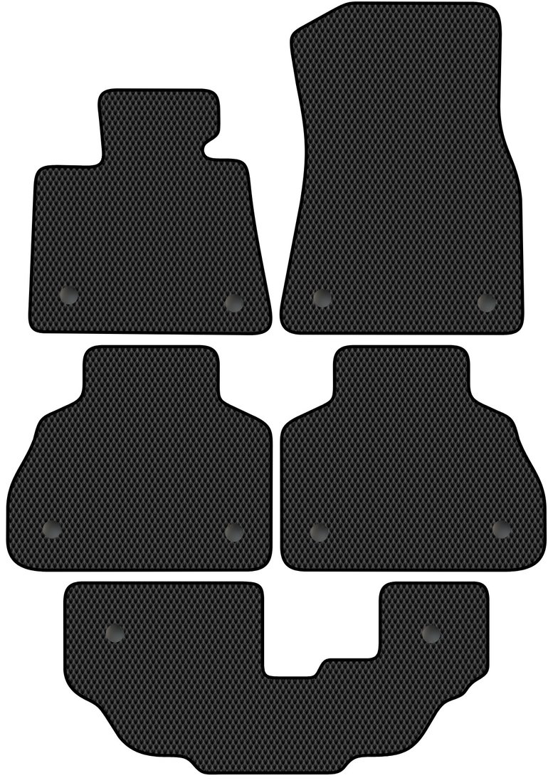 

Комплект ковриков для авто Alicosta BMW X7 I (suv 7 мест / G07) 2018 - Н.В. +3 ряд (черный, ромб)