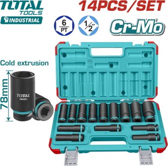 Набор головок слесарных Total THKISD12143L