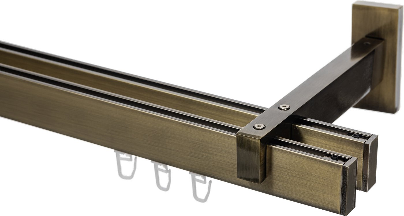 

Карниз для штор Sundays Home Флэт Лайн Изи двойной (составной, заглушка, антик, 4 м)