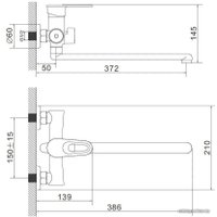 Смеситель Эверест B22-274B