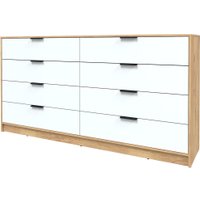 Комод Интерлиния Концепт КТ-К197 (белый платинум/дуб золотой)