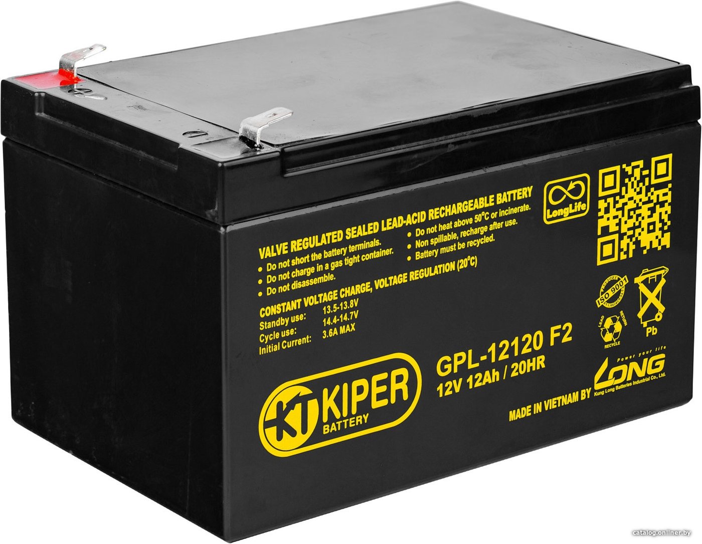 Аккумулятор для ИБП Kiper GPL-12120 F2 (12В/12 А·ч)