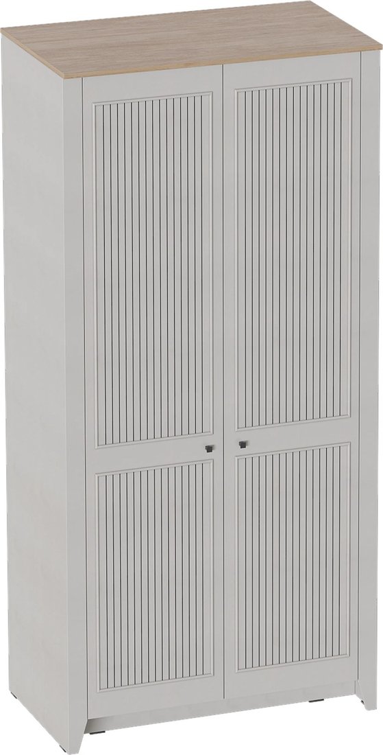 

Шкаф распашной Мебельград Валенсия 2 двери (персидский жемчуг/дуб натуральный светлый)