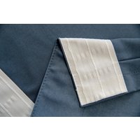 Комплект штор Decoretto Нубук Джинсовый НДС-К25 1.25x2.5 м (синий, 2 шт)