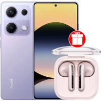 Телефон Xiaomi Redmi Note 14S 8GB/256GB международная версия (перламутровый фиолетовый) + наушники Xiaomi Redmi Buds 6 Active (розовый)по акции