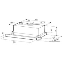 Кухонная вытяжка Krona Kamilla Eco 600 W (белый)