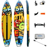 Сапборд Skatinger Graffiti Yellow