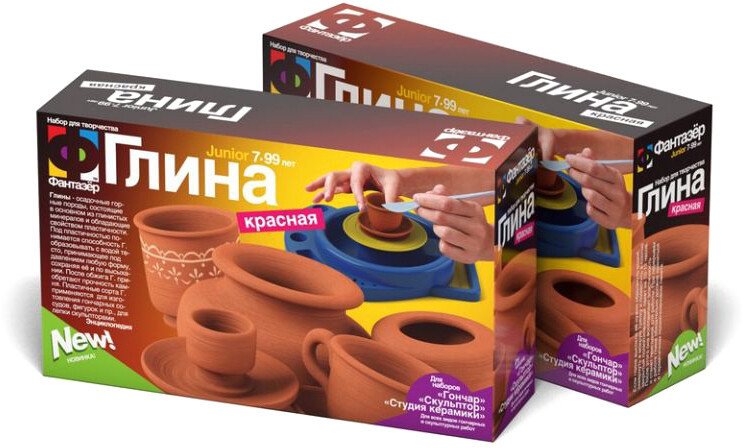 

Набор для лепки Фантазер Глина красная 217012
