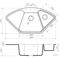 Кухонная мойка Omoikiri Yonaka 98C DC