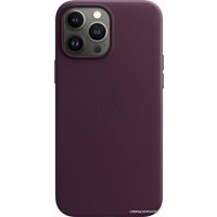 Чехол для телефона Apple MagSafe Leather Case для iPhone 13 Pro Max (темная вишня)
