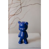 Статуэтка К.РАМА Мишка кожаный Kaws & Bearbrick (синий)