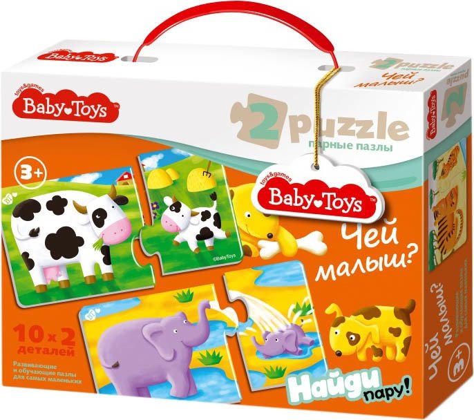 

Мозаика/пазл Baby Toys Чей малыш 02514