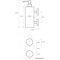 Дозатор для жидкого мыла Bemeta Omega 104109032