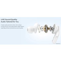 Наушники Haylou T87 Lady Bag (белый/бирюзовый, с цепочкой)