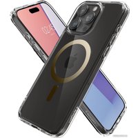 Чехол для телефона Spigen Ultra Hybrid (MagFit) для iPhone 15 Pro ACS06718 (золотой) в Барановичах