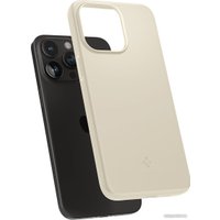 Чехол для телефона Spigen Thin Fit для iPhone 15 Pro Max ACS06551 (бежевый)