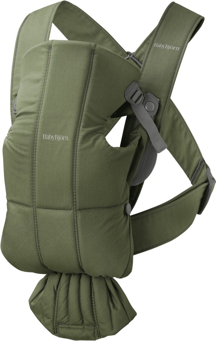 

Рюкзак-переноска BabyBjorn Mini Cotton 0210.40 (woven dark green)