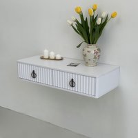 Туалетный столик без зеркала Shtabe Royal 5110 эко (белый/р.черная)
