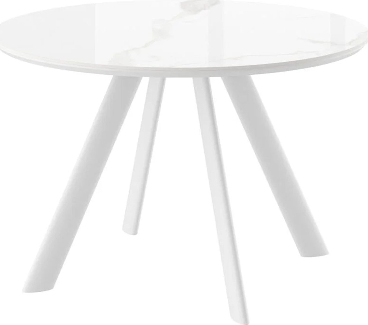 

Кухонный стол Мамадома Rondy-116 d116 (patagonoa bianco gloss premium cer/белый)