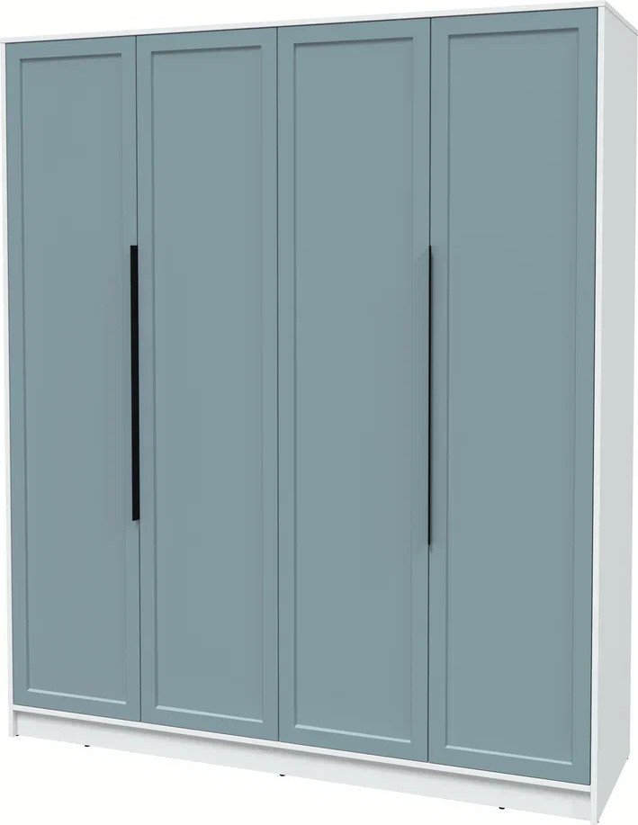 

Шкаф распашной Интерлиния Концепт Тренд КТ-Ш4 (белый платинум/океан)