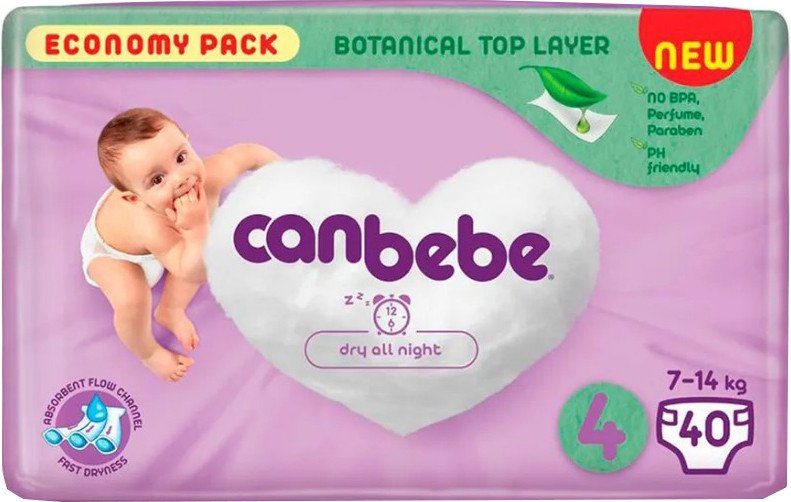 

Подгузники Canbebe 4 7-14 кг (40 шт)