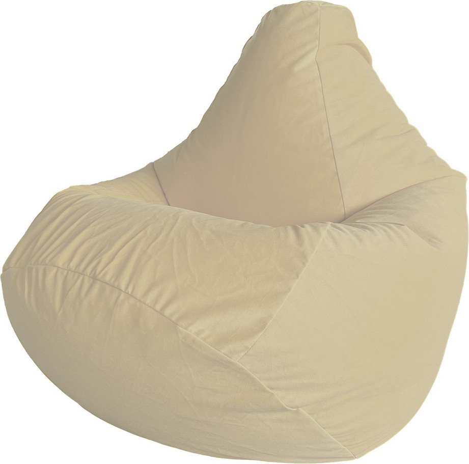 Кресло-мешок Flagman Груша Макси XXL Г2.5-382 (Simple 41 Bone, велюр)