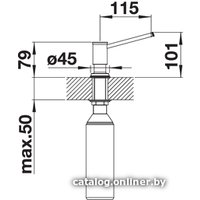 Дозатор для моющего средства Blanco Livia (хром) [521291]
