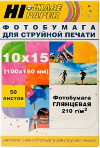 

Фотобумага Hi-Black Hi-Image глянцевая 10x15, 210 г/м2, 50 л [A21131]