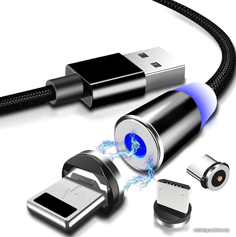 Кабель USBTOP USB Type-A (2 м, черный)