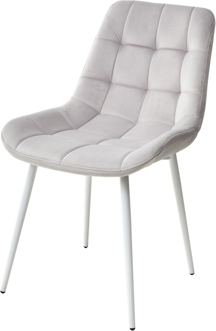 

Стул M-City Хофман 688M04192 (H-09 светло-серый велюр/белый)