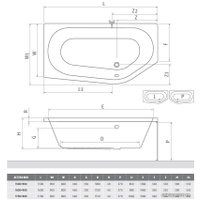 Ванна Roth Activa Neo 170x90 (левая)
