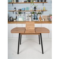 Кухонный стол Listvig Винер Mini R раздвижной (дуб табачный/черный) в Бресте