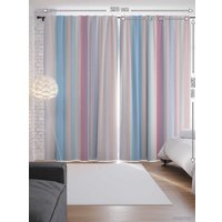 Комплект штор JoyArty Полосатый холод 1.45x2.65 м (2 шт)