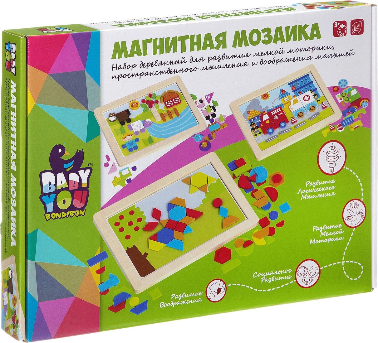 

Мозаика/пазл Bondibon Baby You ВВ2041 Ферма
