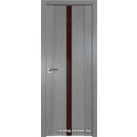 Межкомнатная дверь ProfilDoors 2.04XN L 40x200 (грувд серый, стекло lacobel коричневый лак)