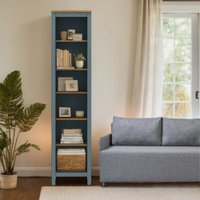 Стеллаж Mio Tesoro Сага 50 2.08.07.100.16 (темно-бирюзовый/ясень)