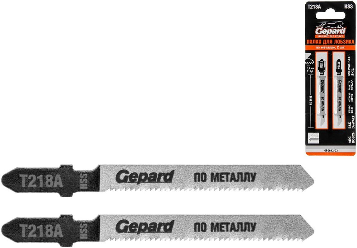 

Набор пильных полотен Gepard GP0612-03