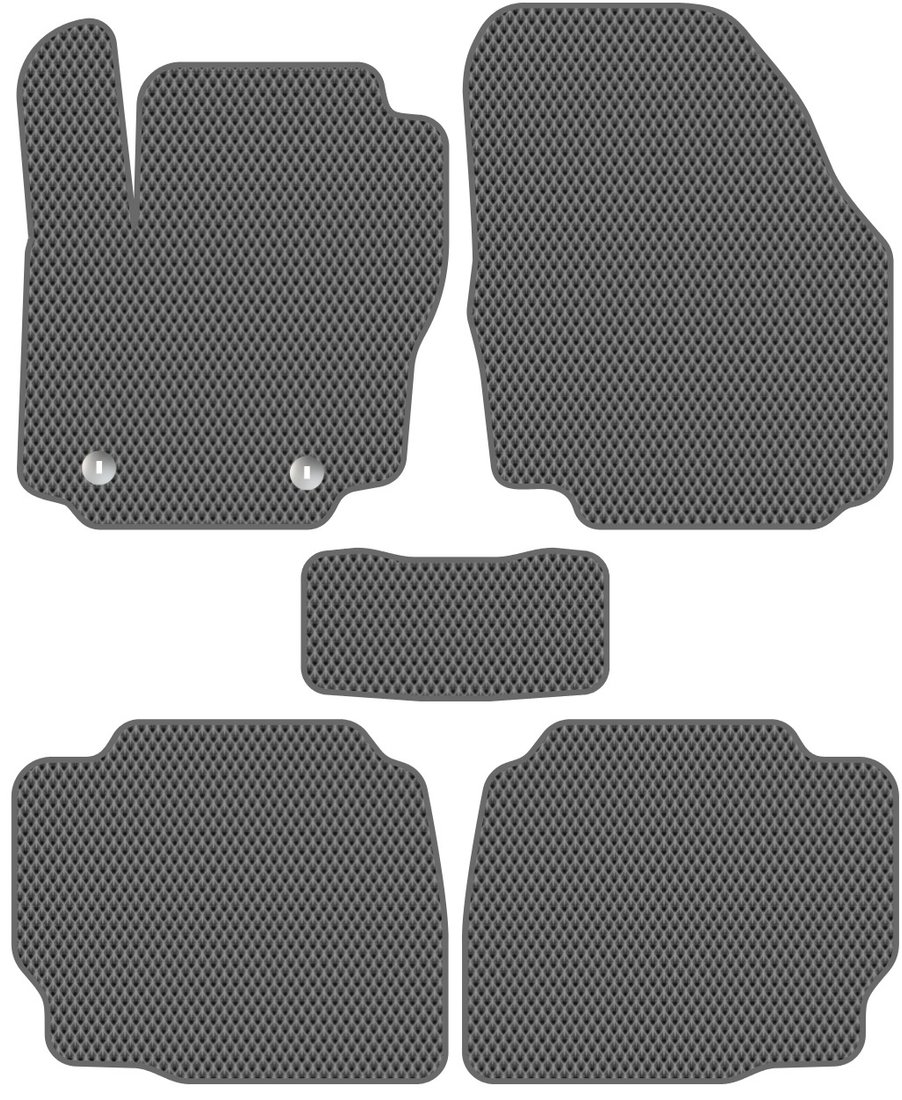 

Комплект ковриков для авто Alicosta Ford Mondeo IV (седан, лифтбек, универсал / BD, BE, BG) 2007 - 2015 (серый, ромб)