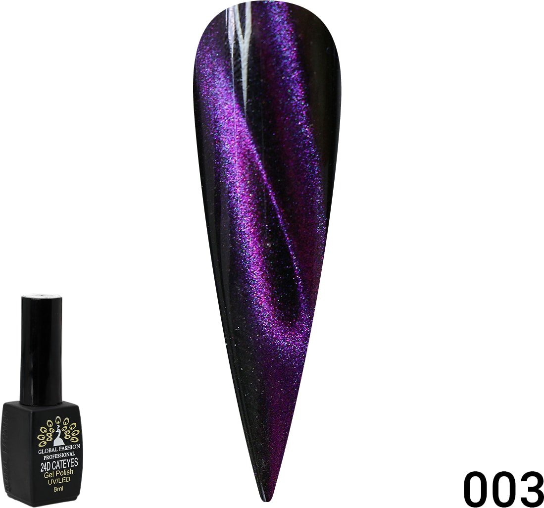 

Гель-лак Global Fashion 24D Galactic кошачий глаз (тон 03) 8 мл