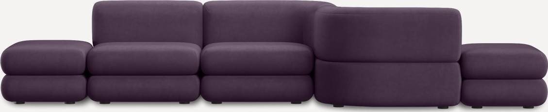 

Модульный диван Divan Brera-1 Velour Plum 242140