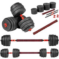 Набор гантелей с соединительным грифом  AMETIST с соединительным грифом композитные 40кг