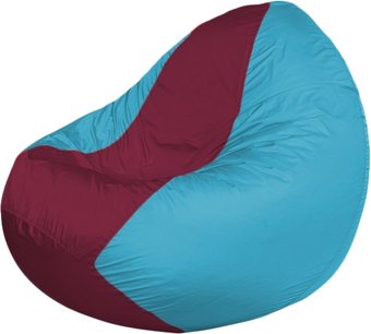 Кресло-мешок Flagman Classic K2.1-51 (голубой/бордовый)
