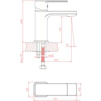 Смеситель Cron CN10129 (хром)