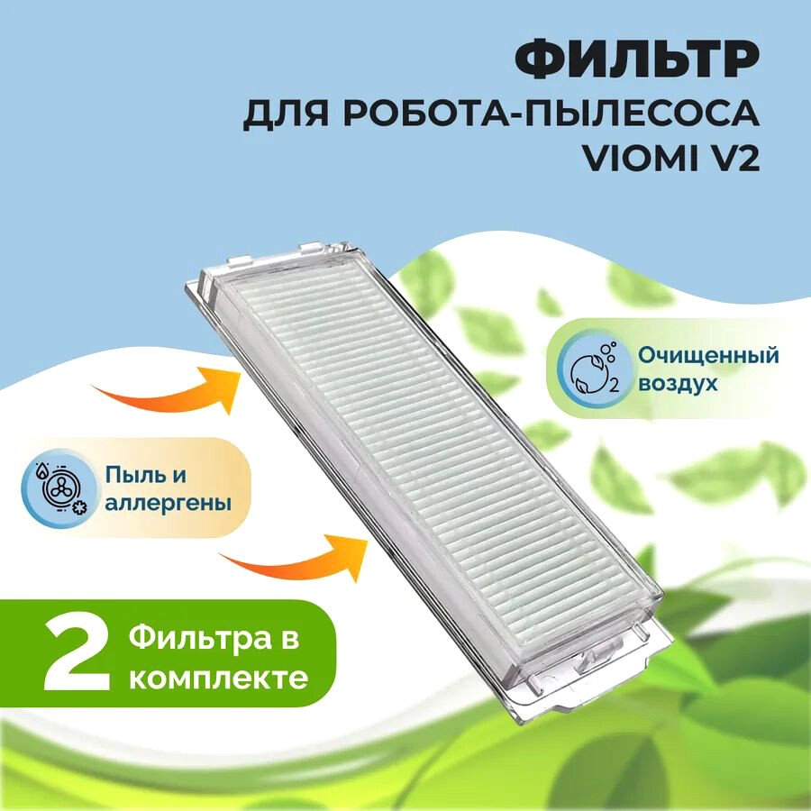 

HEPA-фильтр USBTOP для Viomi V2 (2 шт) 558508