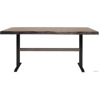 Кухонный стол Buro7 Двутавр 180 (с обзолом, дуб мореный/черный)